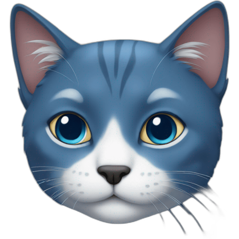 Blu cat emoji