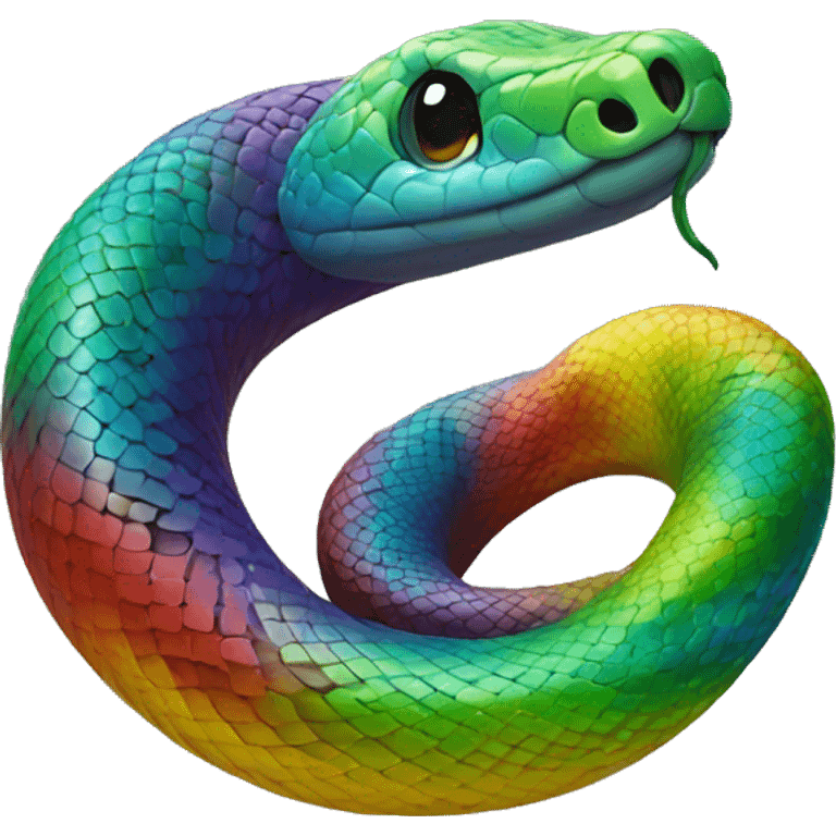 rainbow snake  emoji