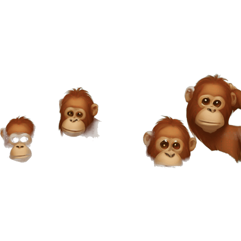 Orangutan cemetery emoji