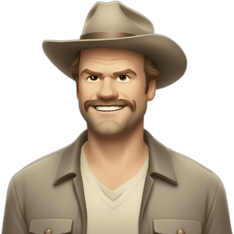 Jim Hopper David harbour smiling emoji