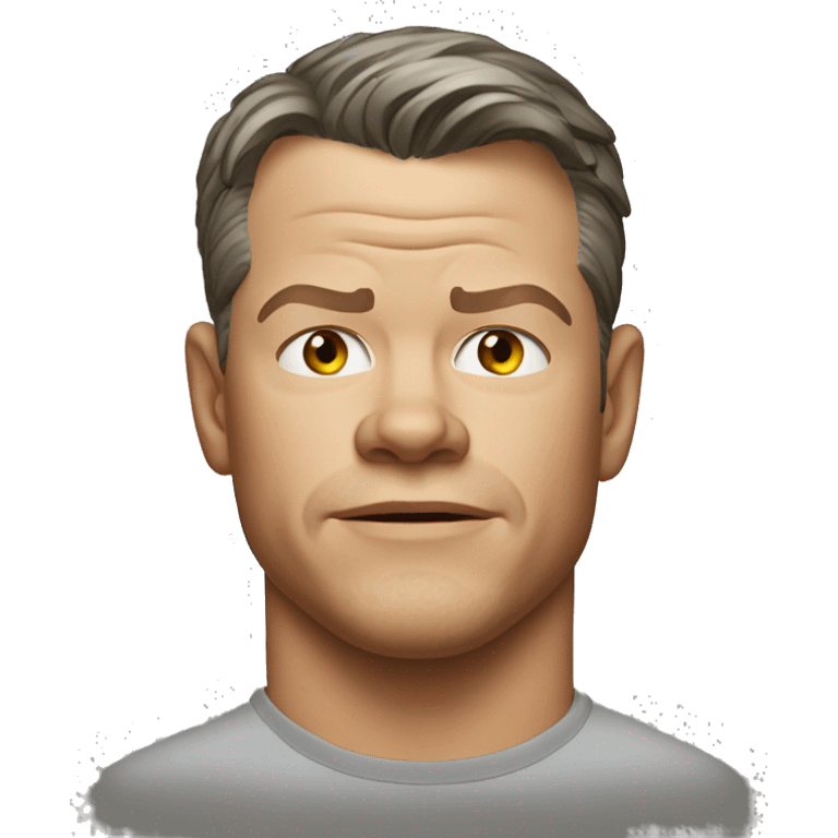 Matt Damon nodding emoji