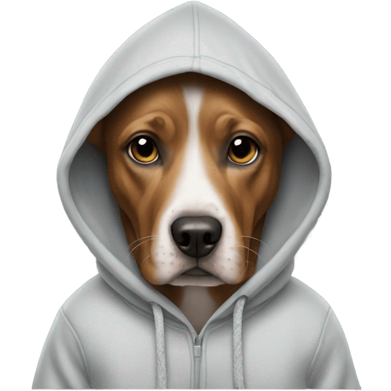 dog wearing hoodie emoji