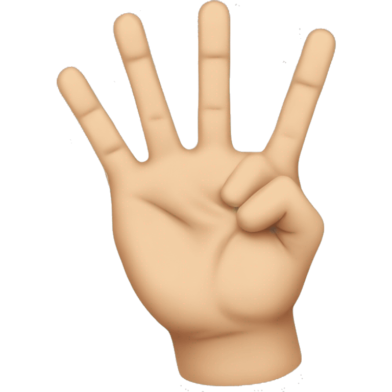 the hand with the extended index and middle fingers emoji