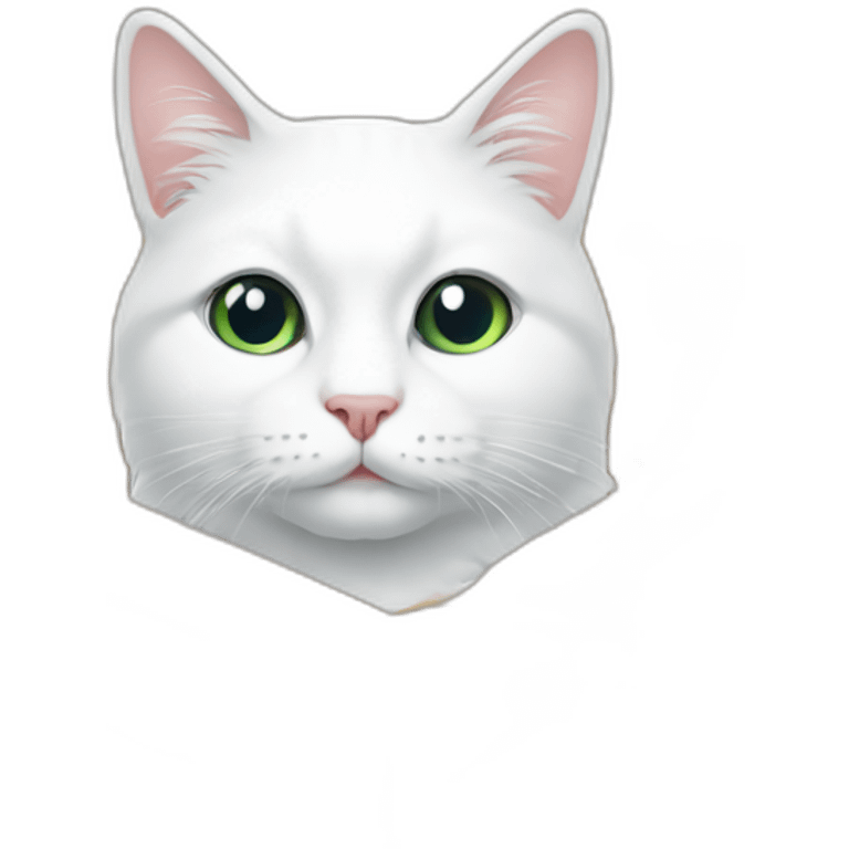 white-cat-in-caixa emoji