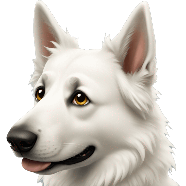 White shepherd  emoji