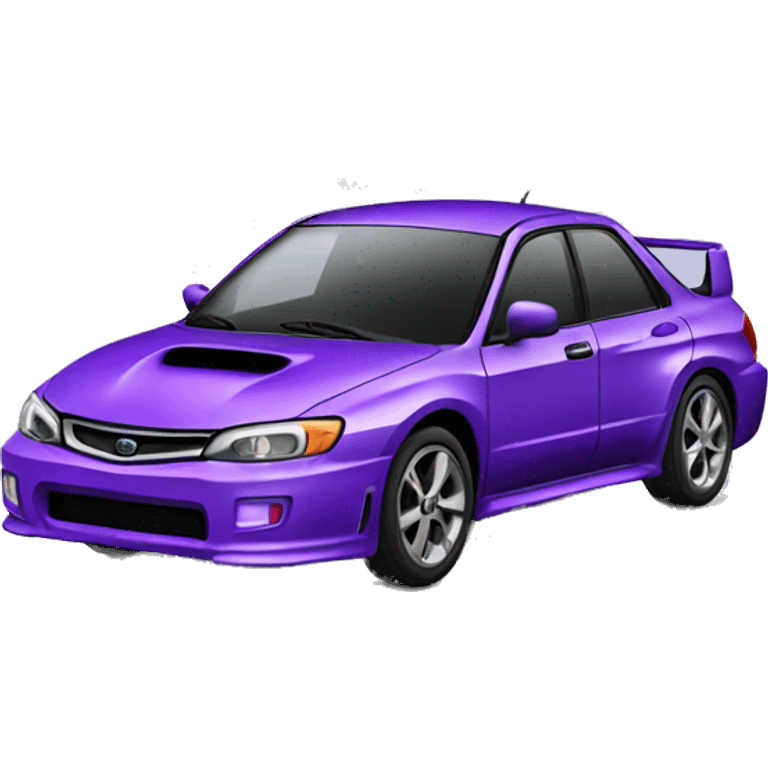 purple subaru impreza  emoji