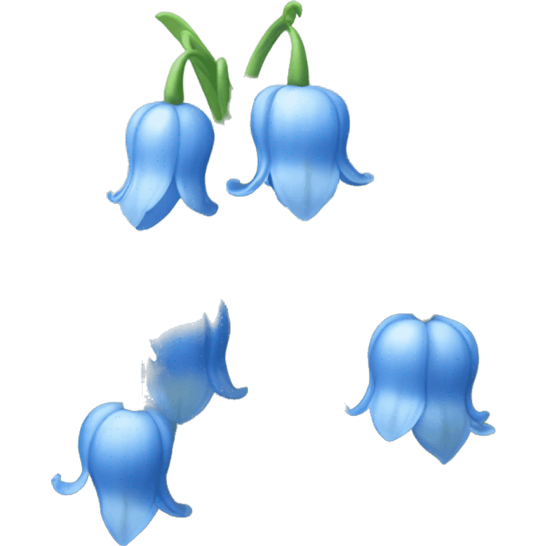 Blue Lilly of the valley emoji