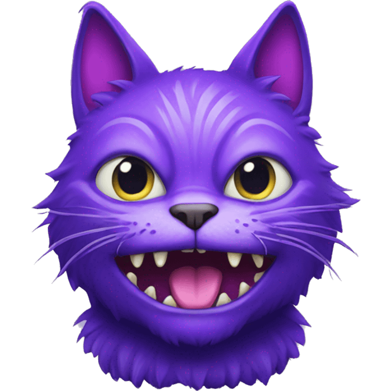 purple cat monster emoji