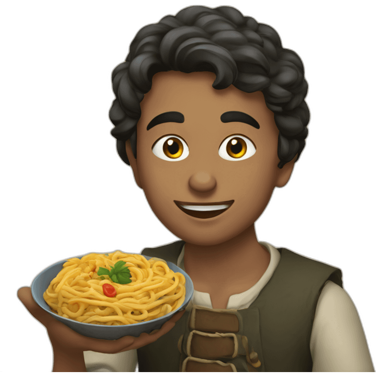 georgian (the country) boy eating a kinkali emoji