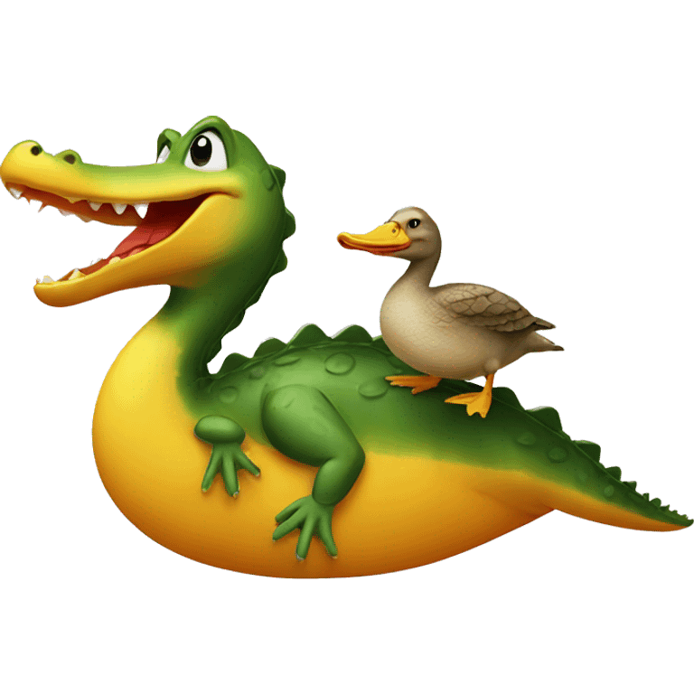 a Crocodile and Duck emoji