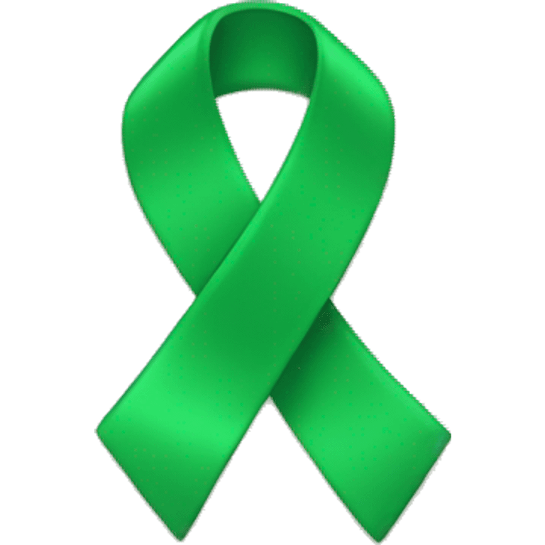 green ribbon mental health emoji