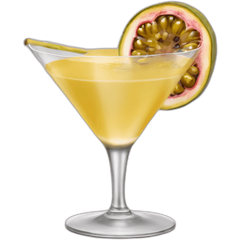 Martini passion fruit cocktail emoji