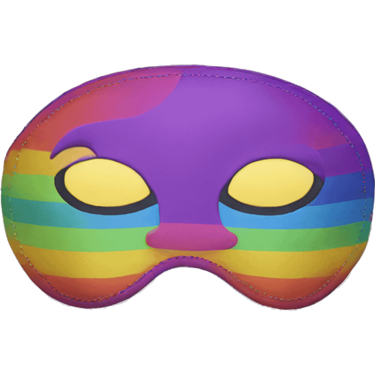 Rainbow sleeping mask  emoji