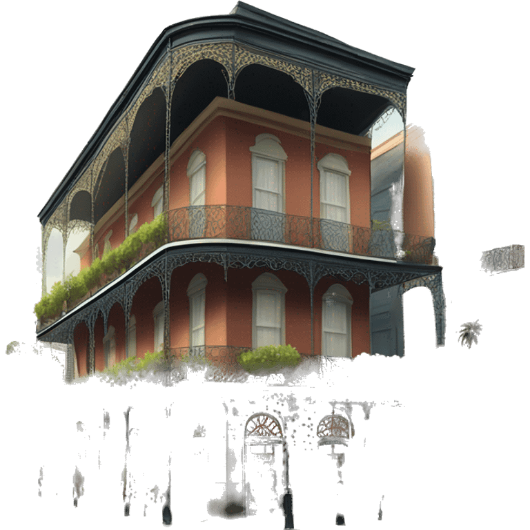 Realistic new orleans French quarter emoji