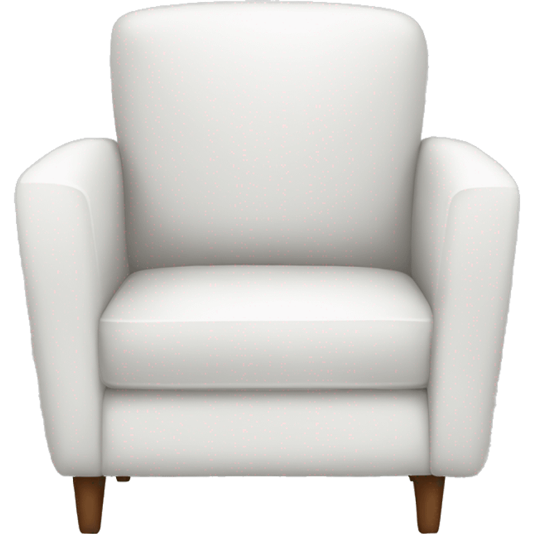 White modern chair emoji