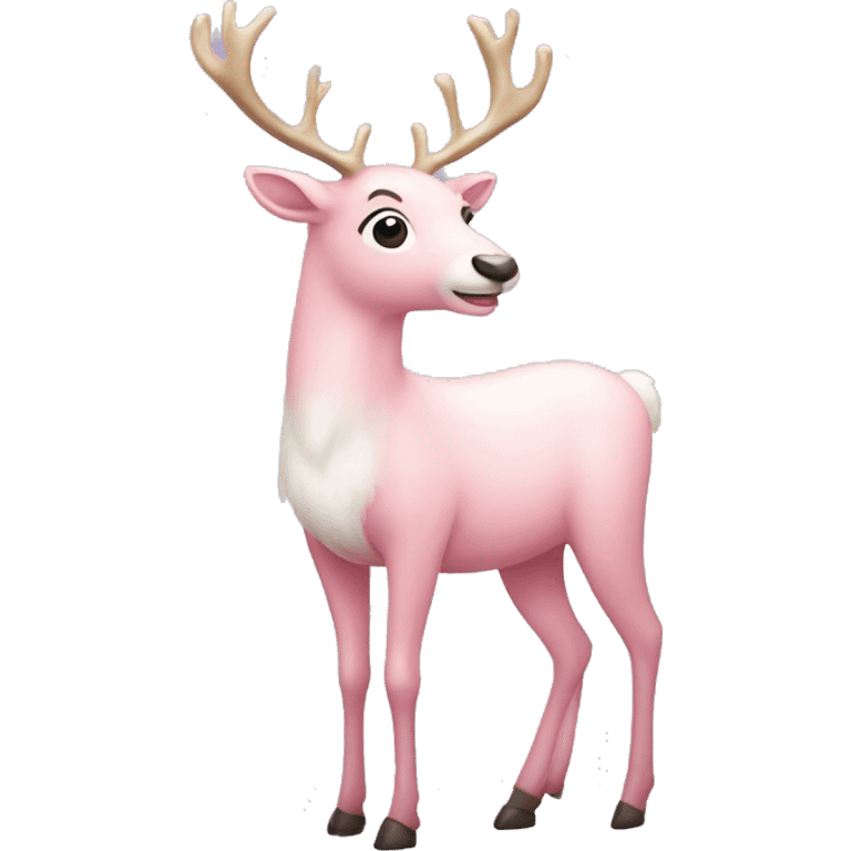 Light pink reindeer  emoji