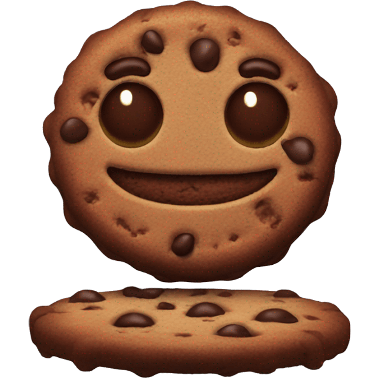 Chocolate cookie emoji