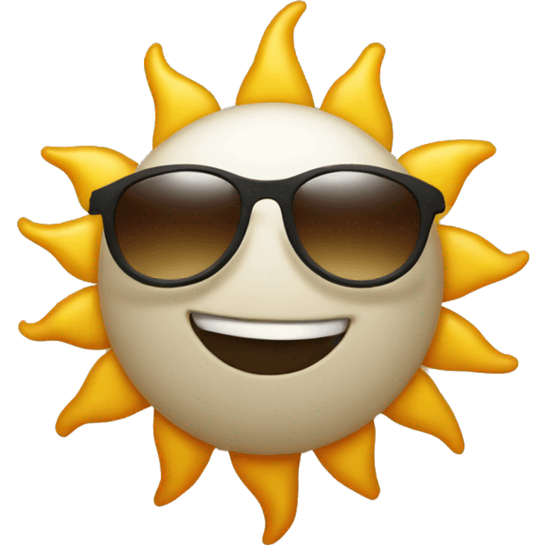 sun with sunglasses emoji