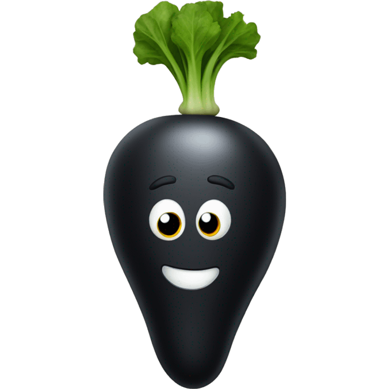 black radish emoji