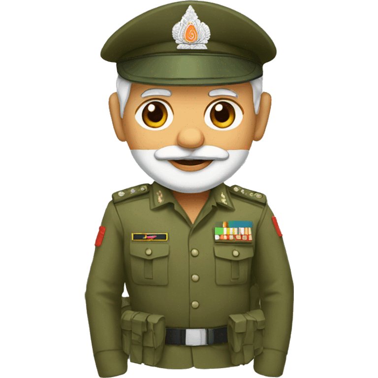 Narendra Modi as a army man  emoji