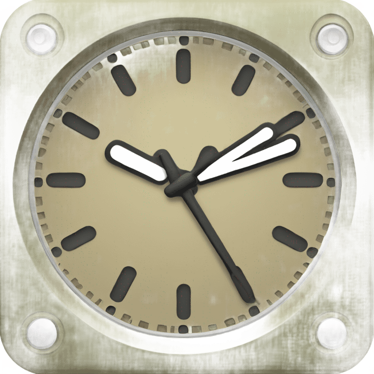 olive color apple watch with beige clock face emoji