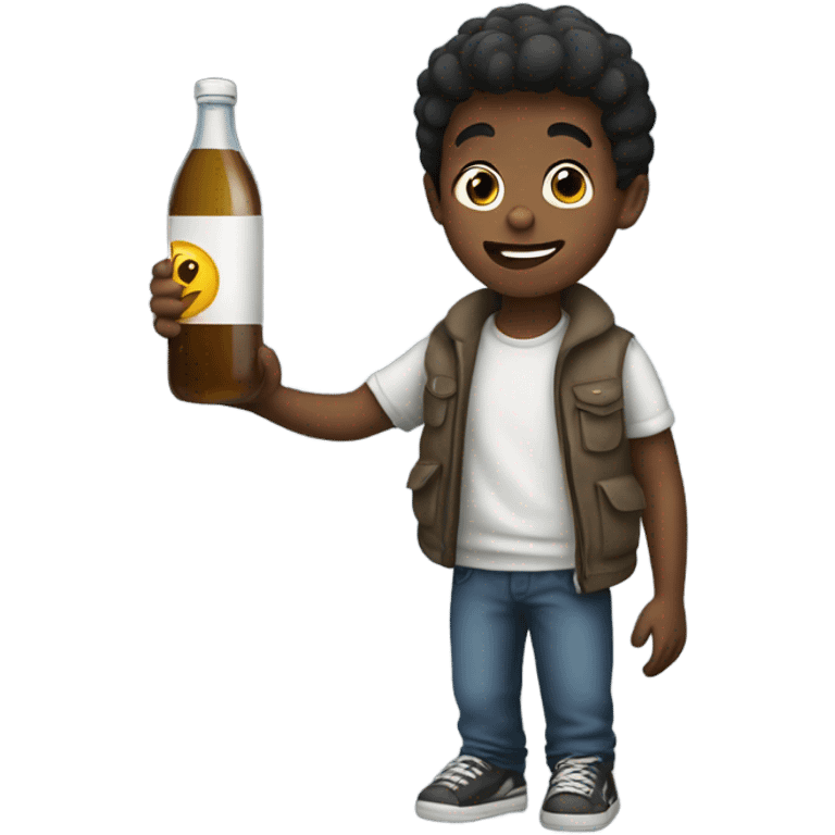 boy with a bottle  emoji