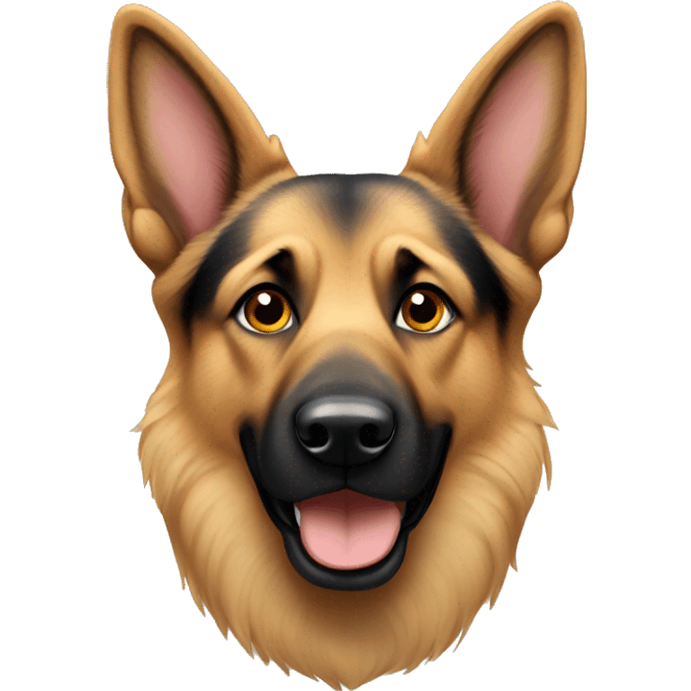 German Shepard with floppy ears emoji