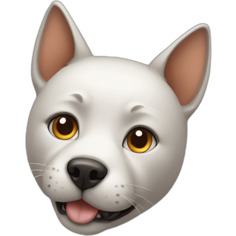 cat head with dog body emoji