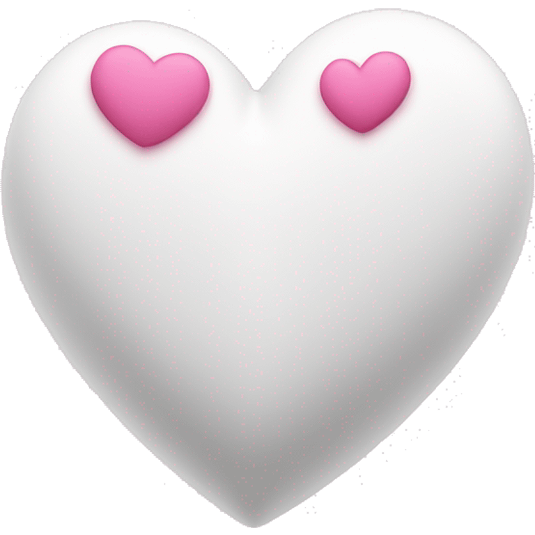 White heart with pink  ྀིྀ emoji