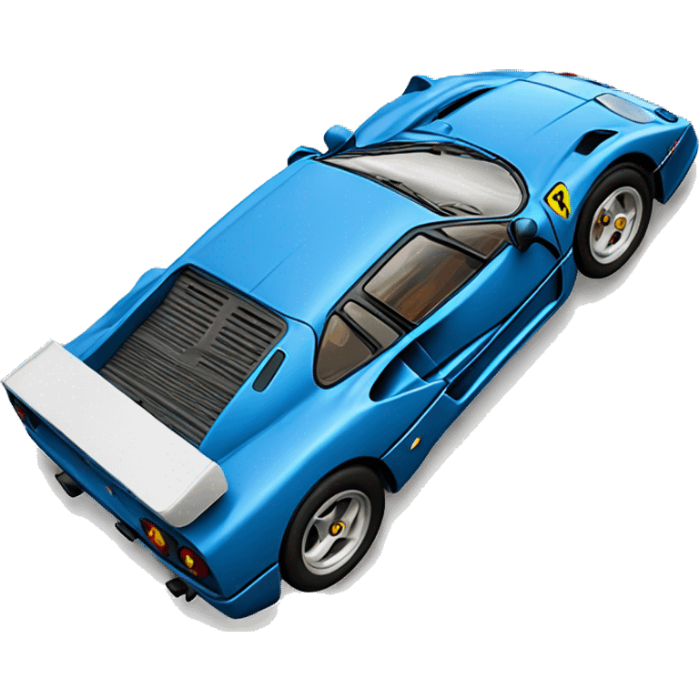 Ferrari F40 back view emoji