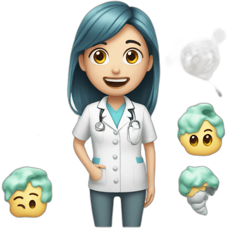 a dentist obsessed with farts and me emoji