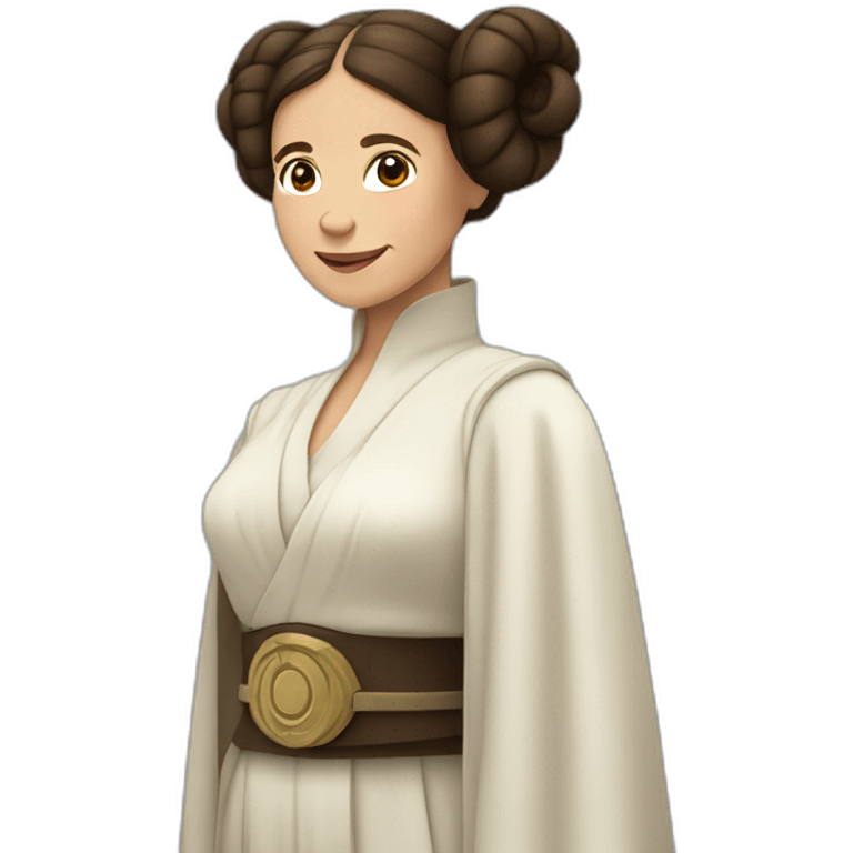 princesa leia riendo emoji