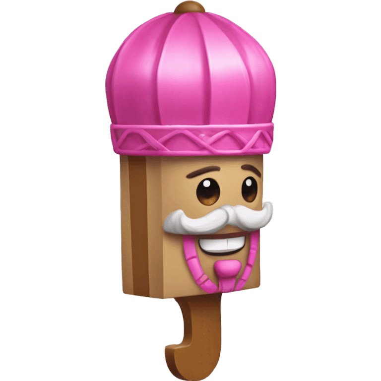 Nut cracker with pink details  emoji