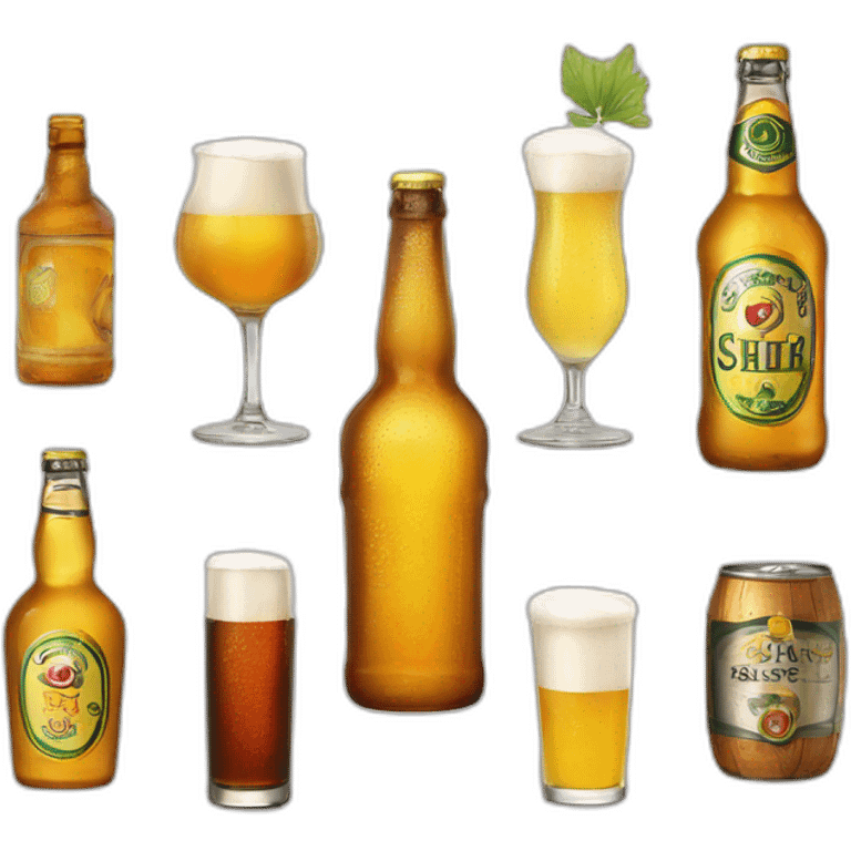 Bier und schnaps emoji