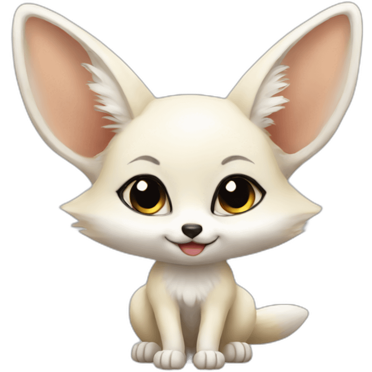 white-fennec-cute-baby emoji