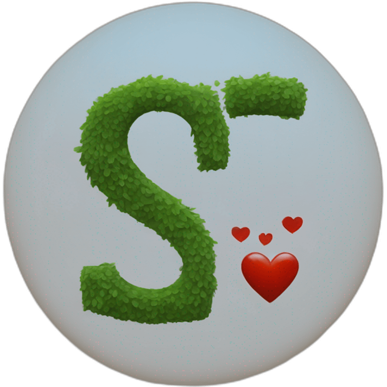 Corazón con 2 letras "s" en el centro emoji