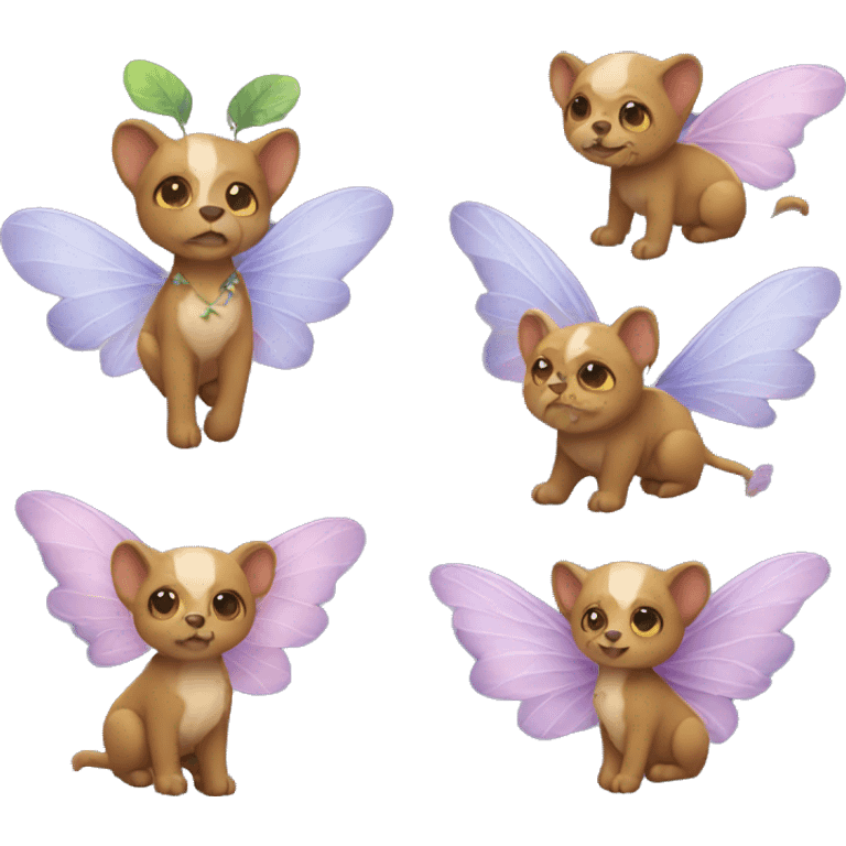 Animals with fairy wings  emoji