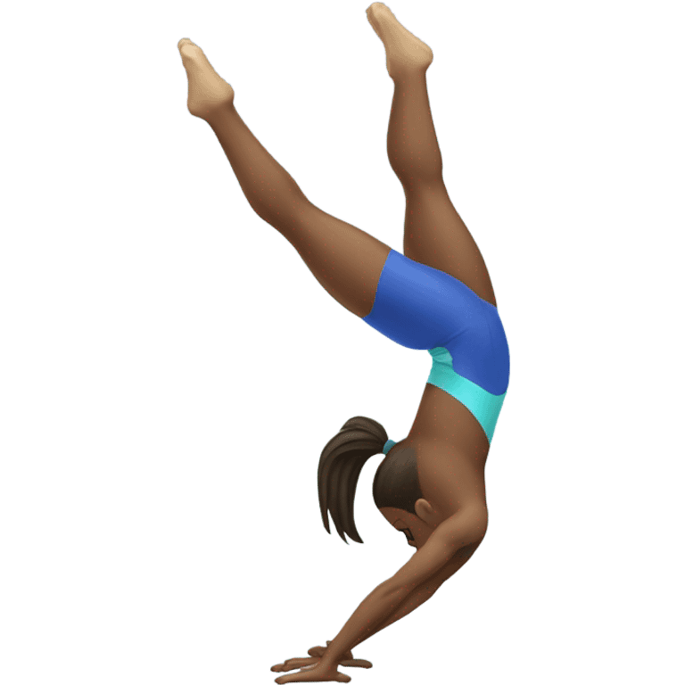 Gymnast handstand emoji