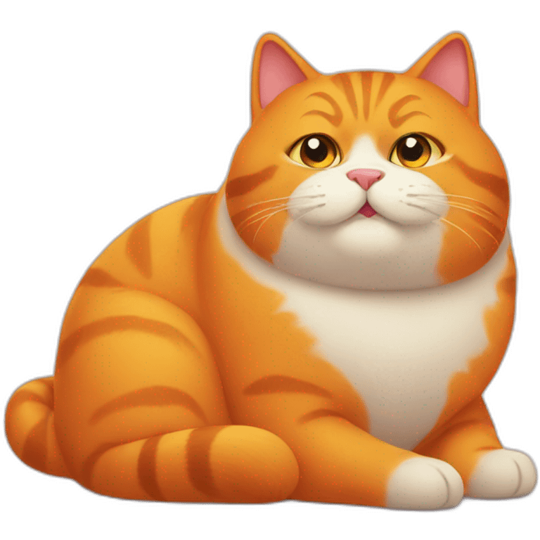 a orange fat cat emoji