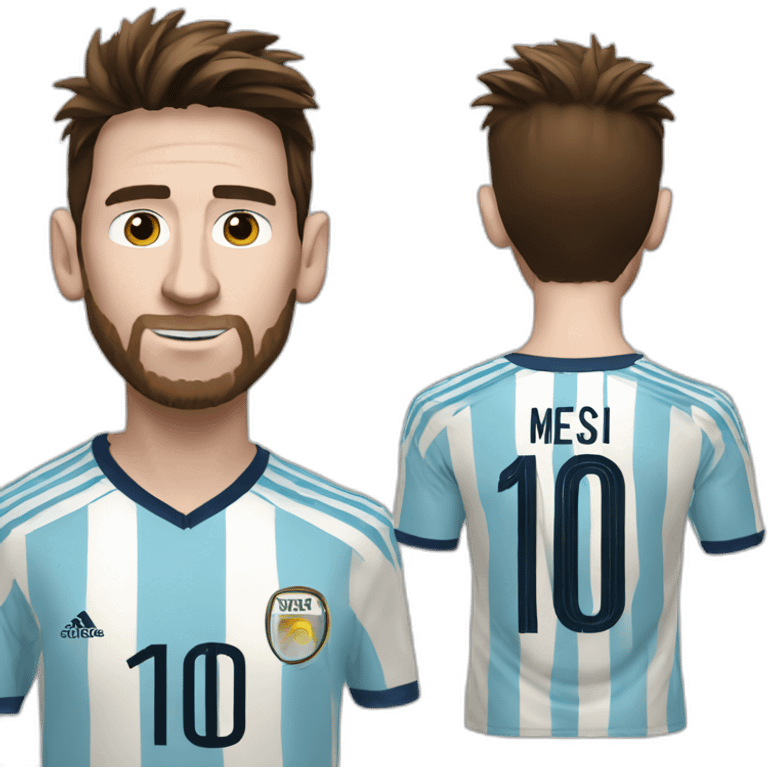 Messi coupe du monde emoji