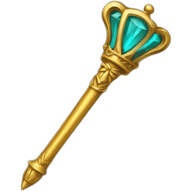 scepter with a u on top emoji