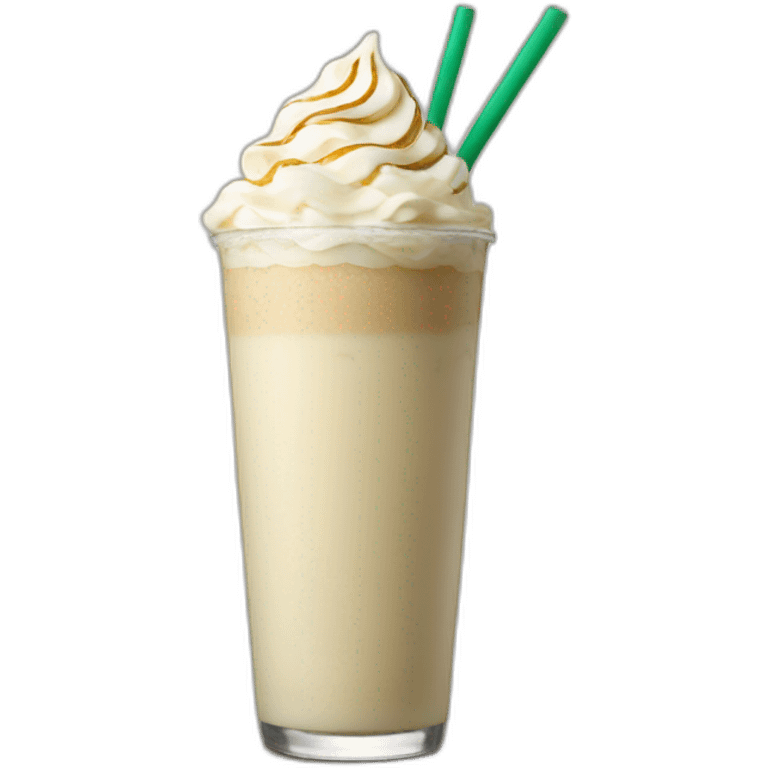 Starbucks white chocolate Frappé emoji