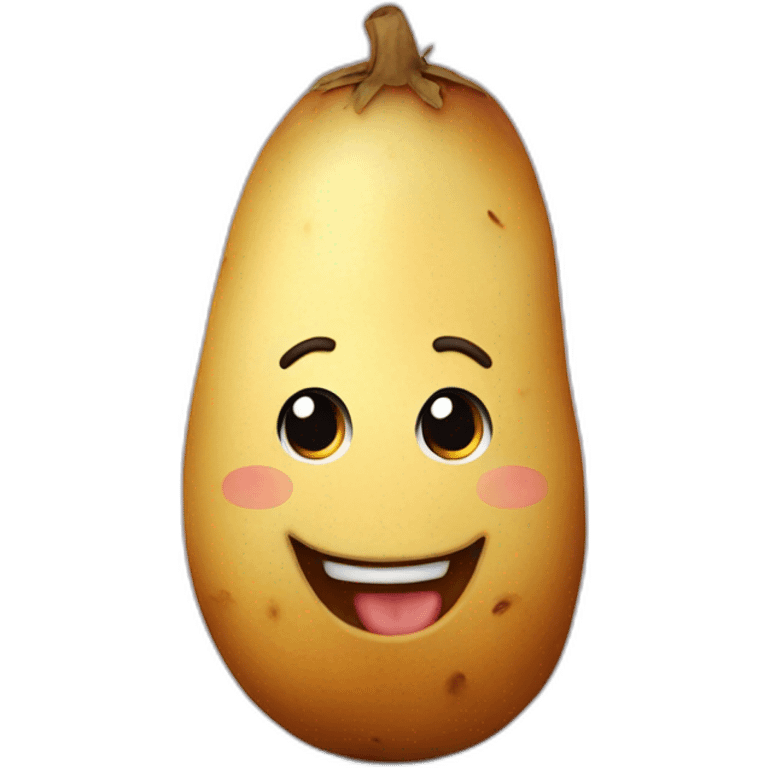 Happy potatoe emoji