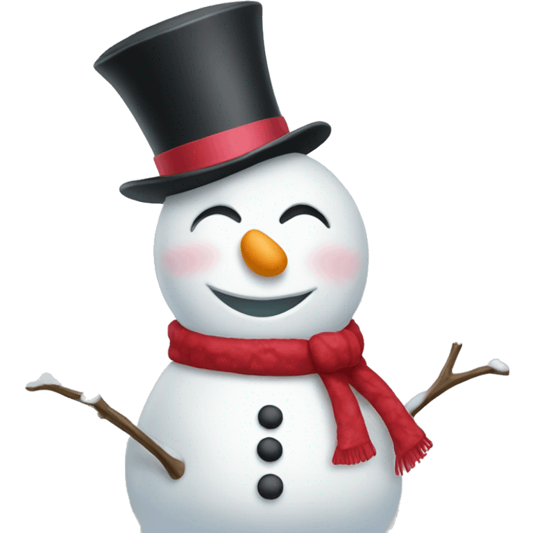 Coquette Snowman emoji