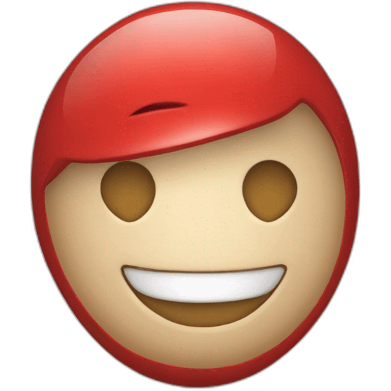 ESFERA NAVIDEÑA ROJA CON LA PALABRA YOYIS AL CENTRO emoji