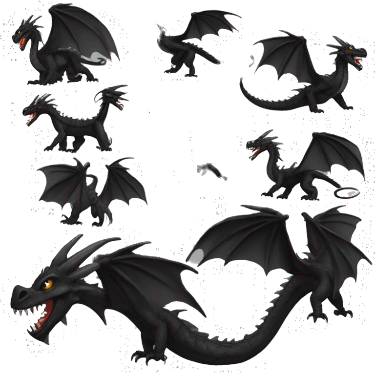 black dragon afaaid emoji