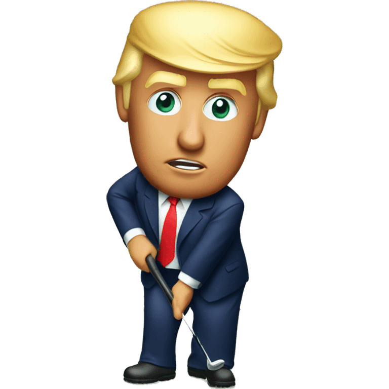 donald trump golfing emoji