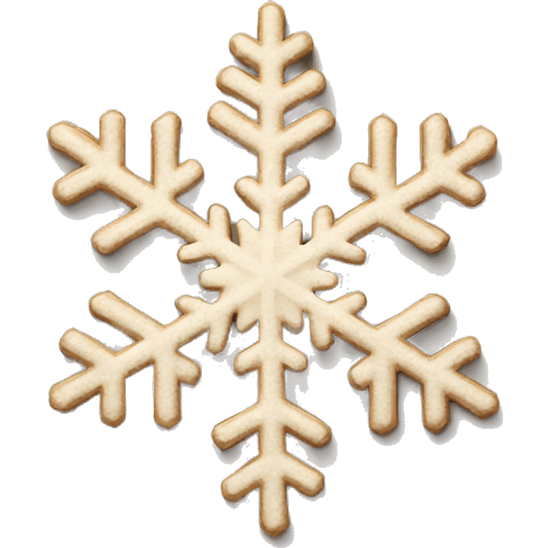 Realistic isolated light brown snowflake. emoji