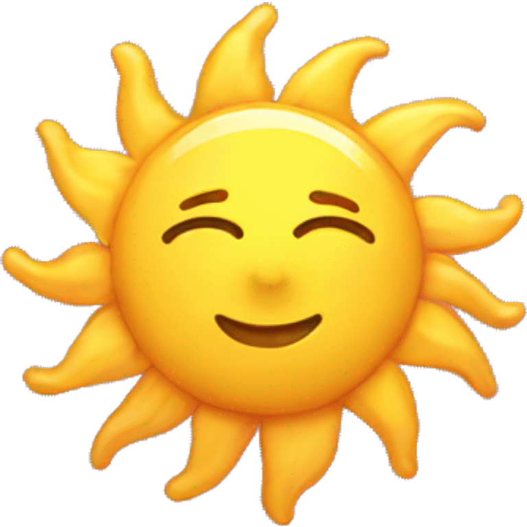 Cute sun emoji