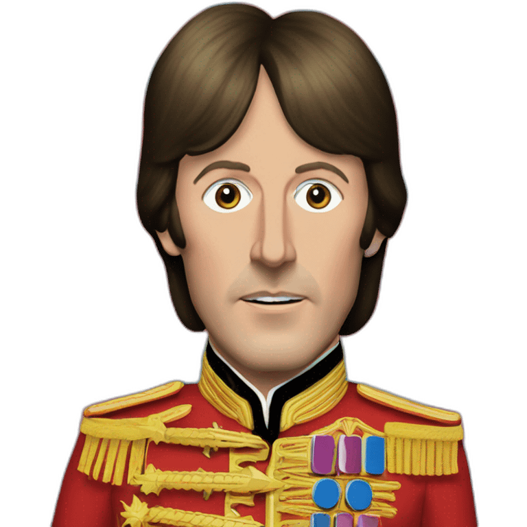 Paul McCartney head sgt pepper era emoji